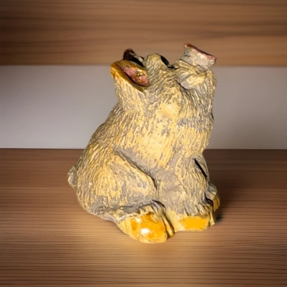 Vtg Miniature Pig‎ Figurine , Farmhouse Mini, Fairy House , Mini Farm Decor